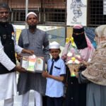 رضوان جیولرز ناندیڑ کی جانب سے طلبہ و طالبات میں تعلیمی لوازمات کی تقسیم